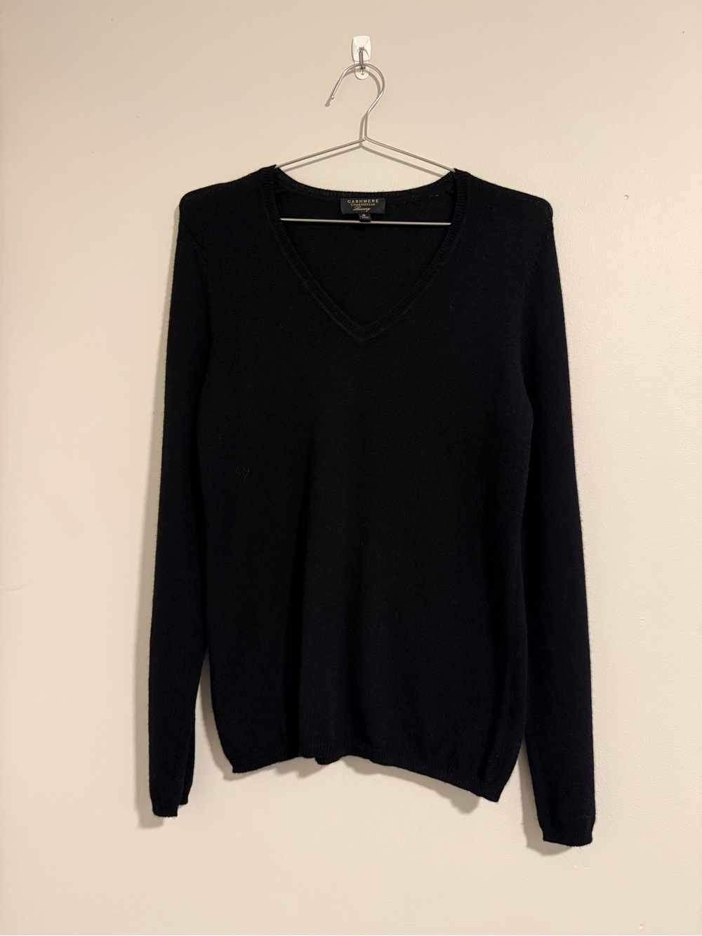 Charter Club Black Women's V-Neck Sweater